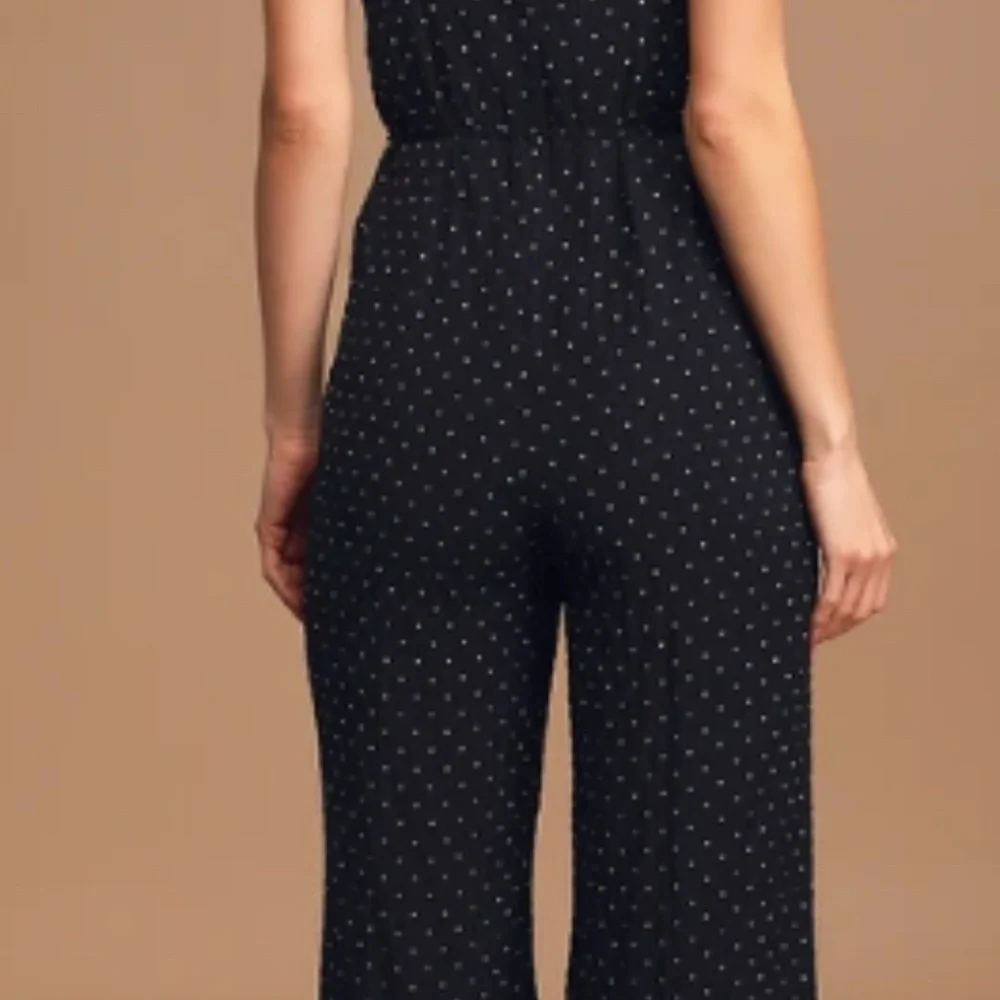 Lulus Black & White Polka Dot Culotte Jumpsuit - Picture 4 of 5
